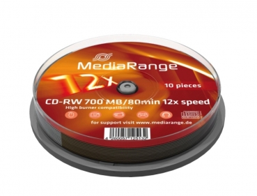 5 Spindeln für nur 19,95 € - CD-RW, 700 MB, speed 12x, 10er Spindel / Cakebox