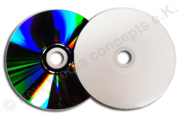 CD-R 700 MB weiß superglossy bedruckbar vollflächig