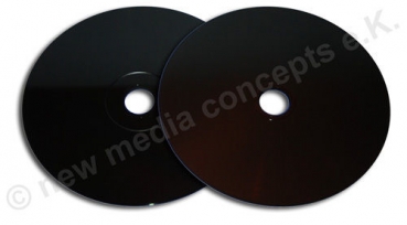 CD-R Carbon 700 MB in Vinyloptik, matt schwarz / dye schwarz